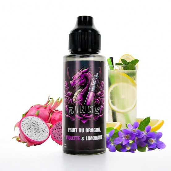 Limonade Violette Fruit du Dragon 100ml Dinos - Juice 66