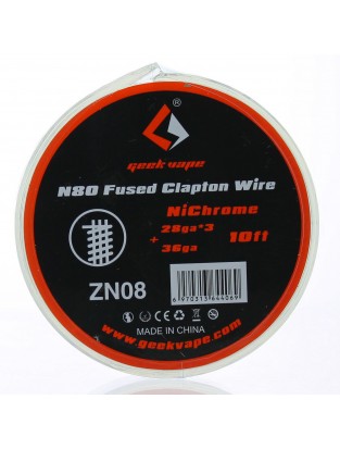 N80 Fused Clapton Wire 28GA*3 + 36GA - Geek Vape