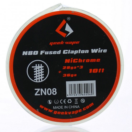 N80 Fused Clapton Wire 28GA*3 + 36GA - Geek Vape